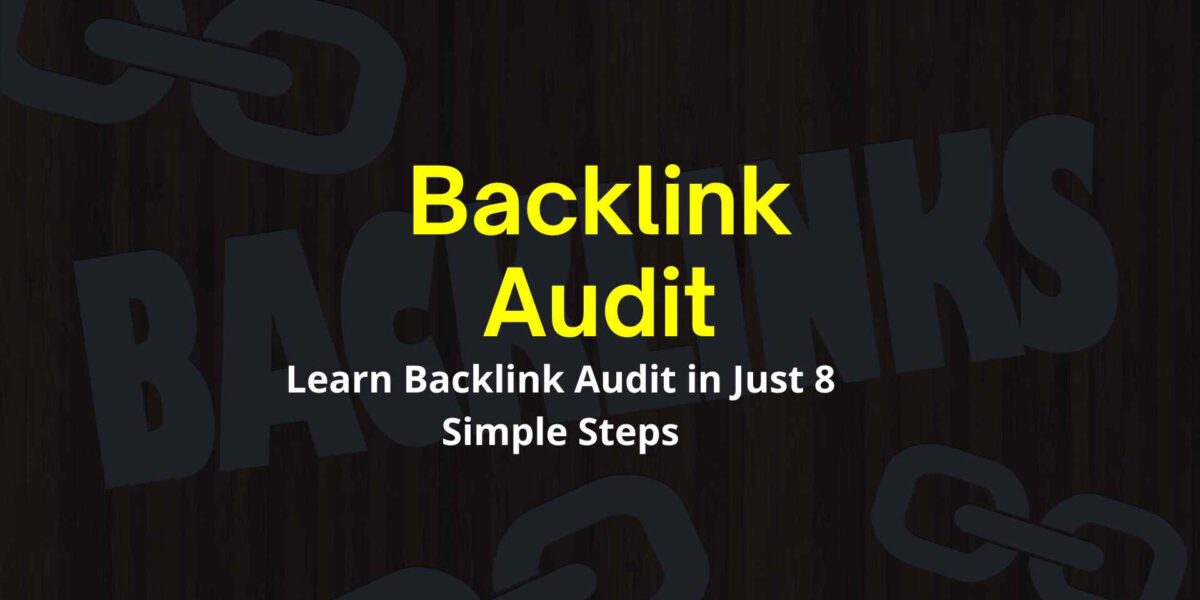 Backlink Audit