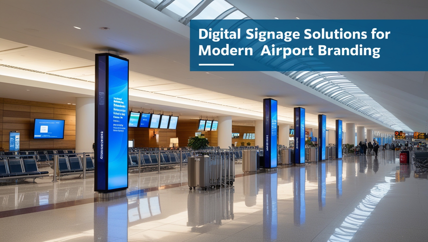 Digital Signage Solutions for Modern Airport Branding