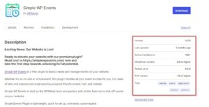 Reviews for Simple WP Events